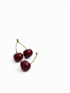 Three black cherries