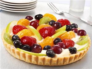 A mixed fruit tart