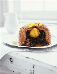 Blueberry and lemon pudding