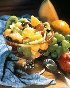 Glass Cup of Fresh Fruit