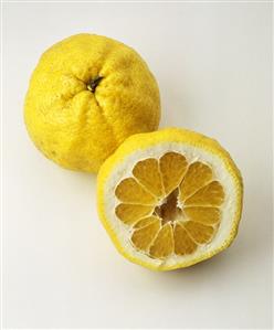 A Whole and Half of an Ugli Fruit