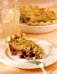 A Slice of Cranberry Apple Pie; Crumb Topping