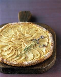 Whole Apple Tart with Lavendar