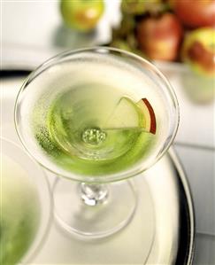 A Green Apple Martini