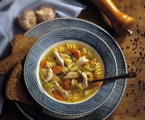 Chicken and Vegetable Soup with Pasta