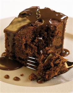 A Piece of Chocolate and Toffee Cake