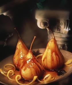 Poached Pears in Caramel