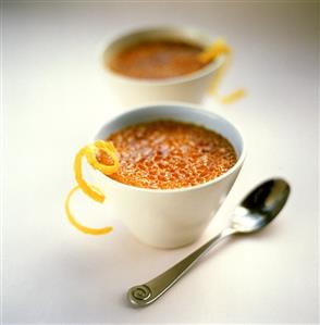 Creme Brulee; Lemon Zest