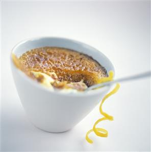 Creme Brulee; Lemon Zest