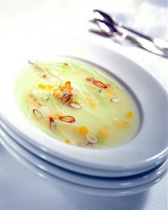 Clear Soup with Small Vegetables