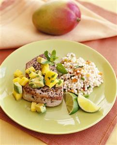 Tuna with mango