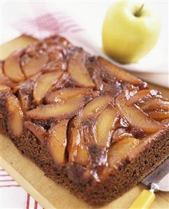 Caramelised chocolate apple cake