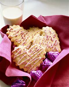 Heart Shaped Cookies for Valentine's Day