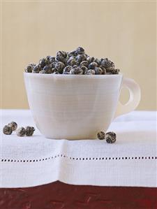 Mug of Dried Jasmine Pearl Tea