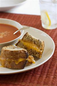 Grilled Cheese Sandwich with Tomato Soup