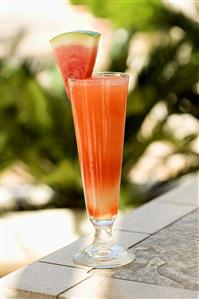 Watermelon Cocktail on an Outdoor Table