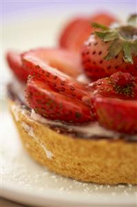 Strawberry Fruit Tart; Close Up