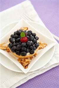 Blueberry Tartlet with Almonds