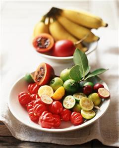 Tropical Fruit and Vegetable Still Life