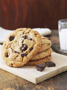 Chocolate Chunk Cookies on Board