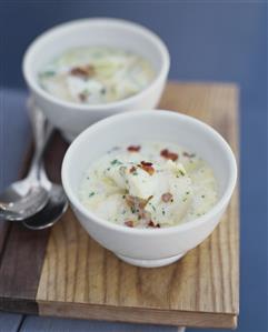 Two Bowls of Fish Chowder