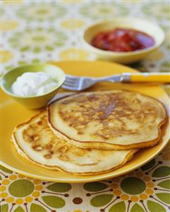 Two Pancakes on a Plate