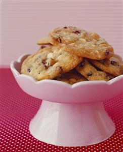 Chocolate Chip Cookies in Pedestal Bowl