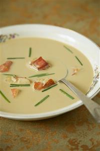 Bowl of Lobster Bisque with Chives