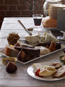 Cheese Still Life with Figs