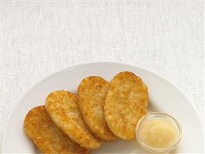 Gluten Free, Kosher Potato Pancakes with Applesauce