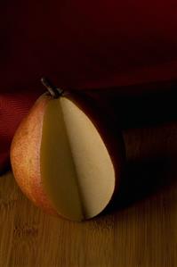 Pear with Slice Removed