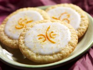 Three Lemon Cookies with Mandarin Orange Zest