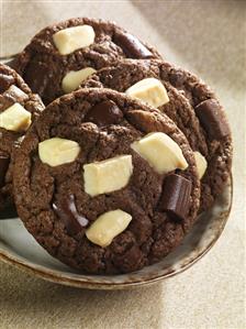 Black and White Chocolate Chip Cookies