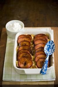 Bread Pudding with Pears