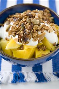 Mango, Yogurt and Granola