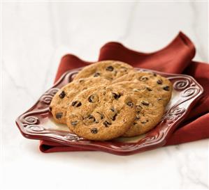 Plate of Chocolate Chip Cookies