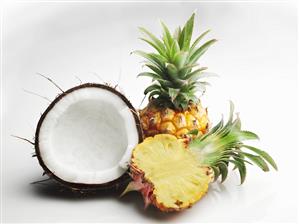 Half a Coconut and Pineapples