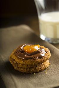 Chocolate Frosted Cookie, With Milk