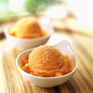 Small Bowls of Melon Granita