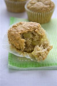 Apple and Macadamia Nut Muffins; One Broked