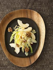 Pear Salad with Walnuts; From Above