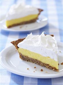 Two Slices of Millionaires Pie; Pineapple Chiffon Pie