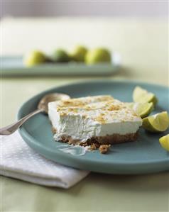 Key Lime Yogurt Bar on a Plate