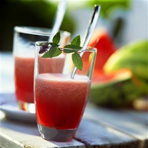 Watermelon drink (pureed with tonic)