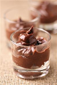 Mousse de chocolate. Receta disponible.