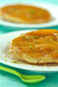 Tarta tatin de mangos. Receta disponible.
