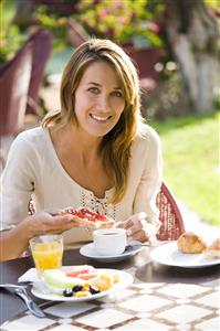 Woman breakfast  