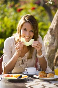 Woman breakfast  