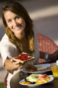 Woman breakfast  