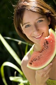 Woman watermelon  